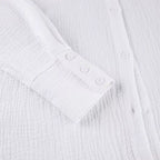 Cotton Oversized Shirt & Wide-Leg Pant Set