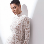The Clara High-Neck Lace Dress