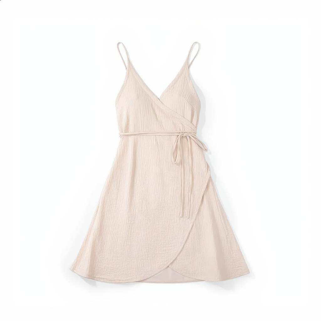 Wrap Dress Spaghetti Strap & V-Neck