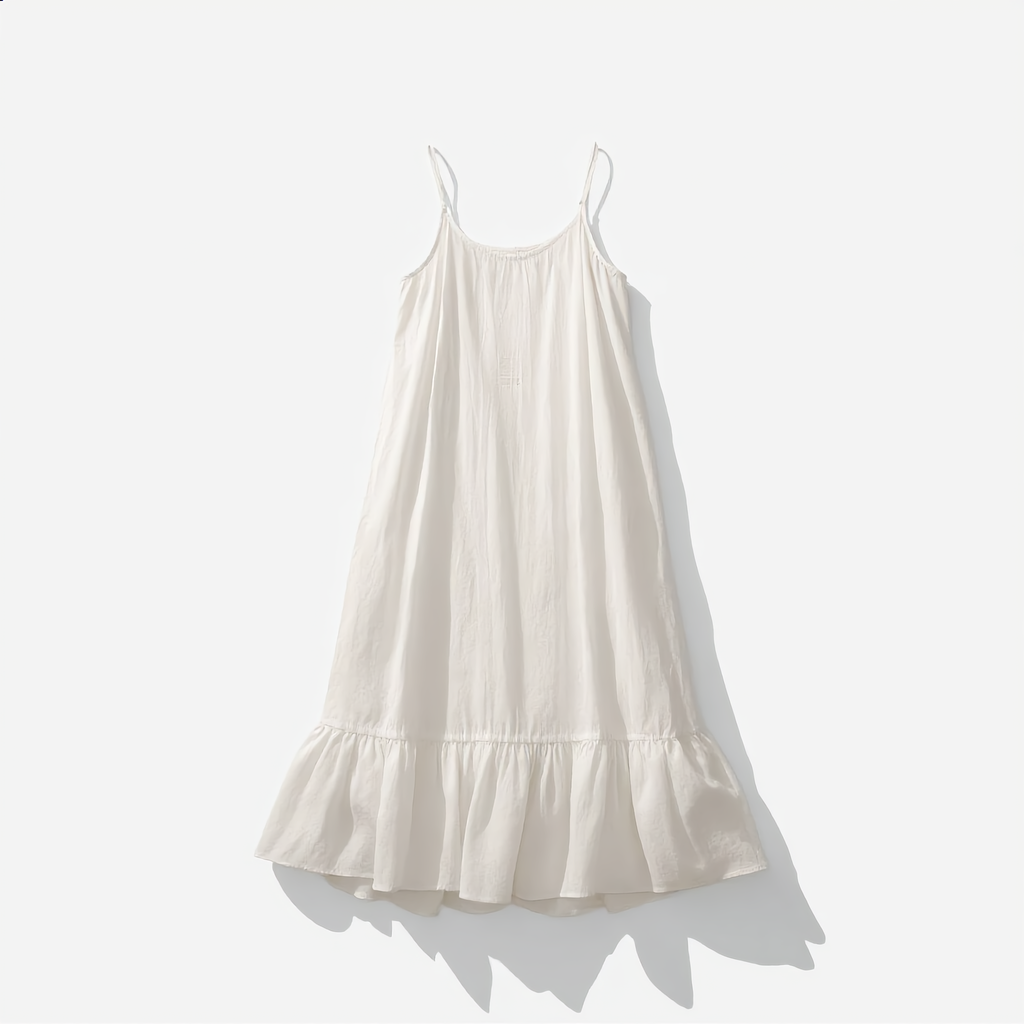 Sleeveless Long Cotton Dress