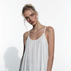 Sleeveless Long Cotton Dress