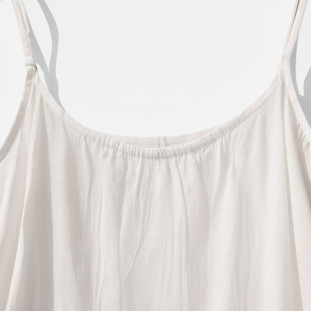 Sleeveless Long Cotton Dress
