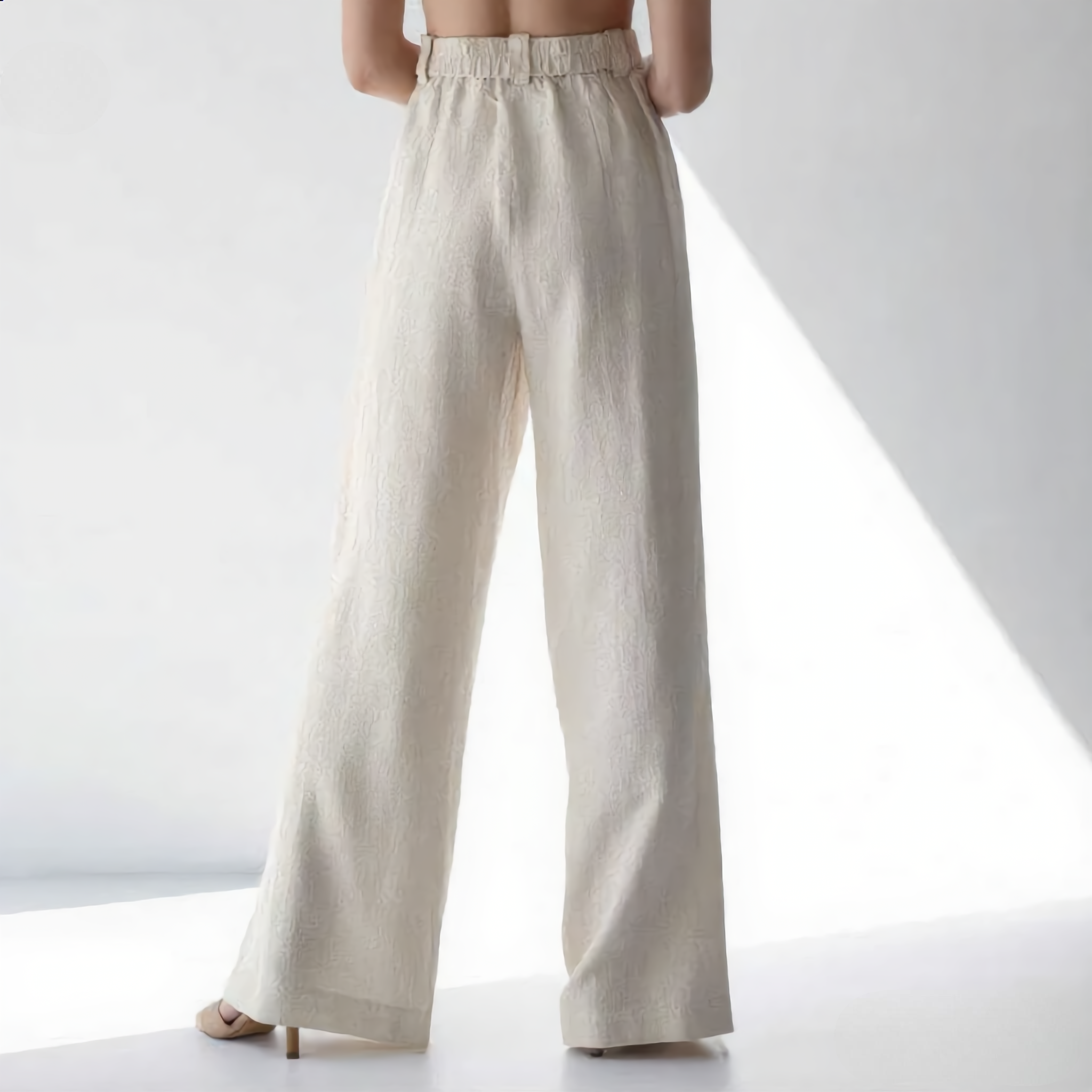 High Waist Wide Leg Trouser