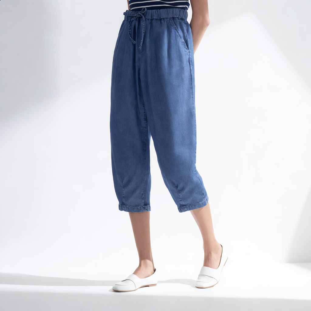 Cotton High Waist Elastic Jean