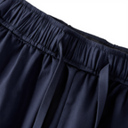 Wide-Leg Cotton Drawstring Pant