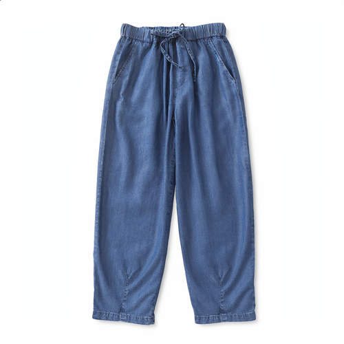 Cotton High Waist Elastic Jean