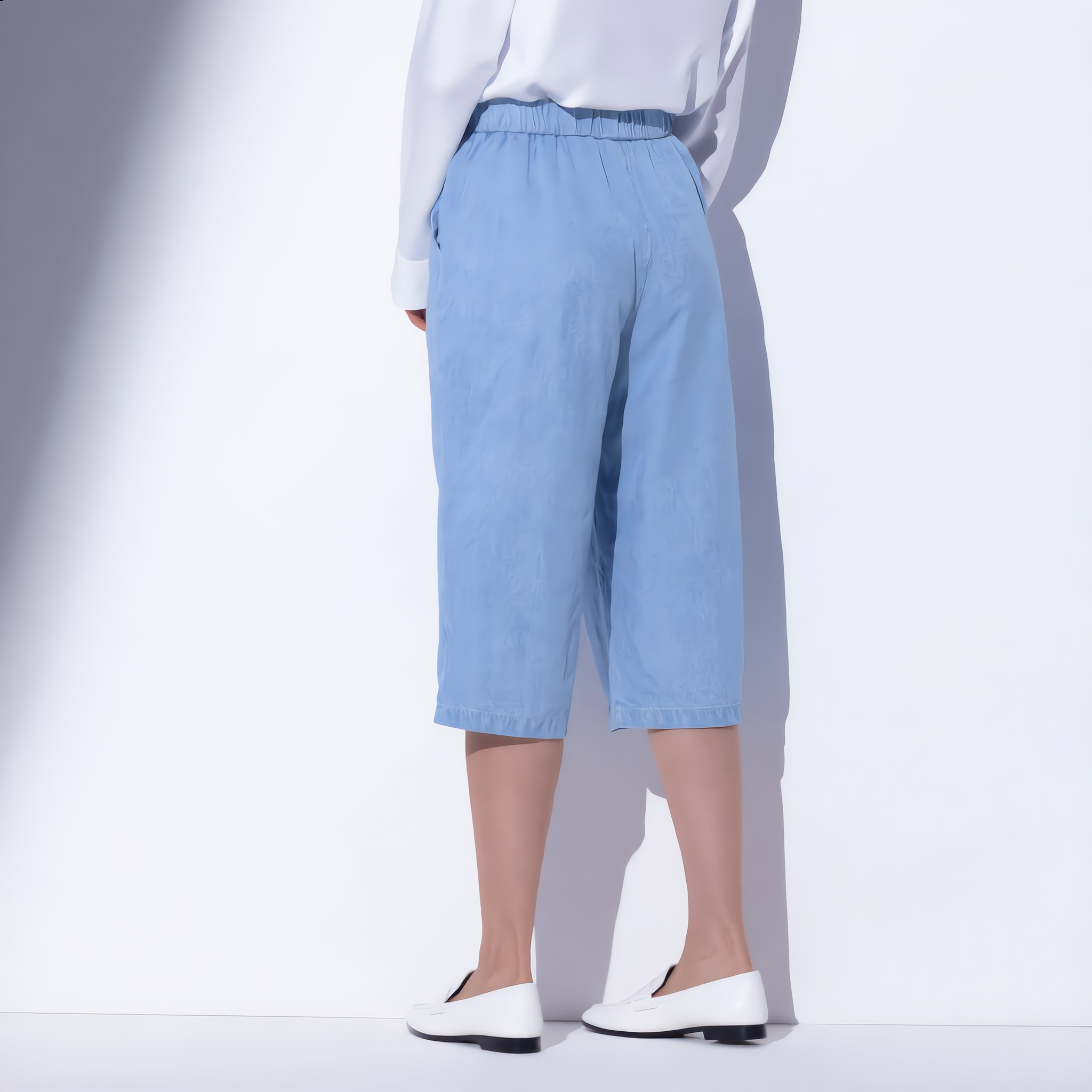 Cotton High Waist Elastic Jean