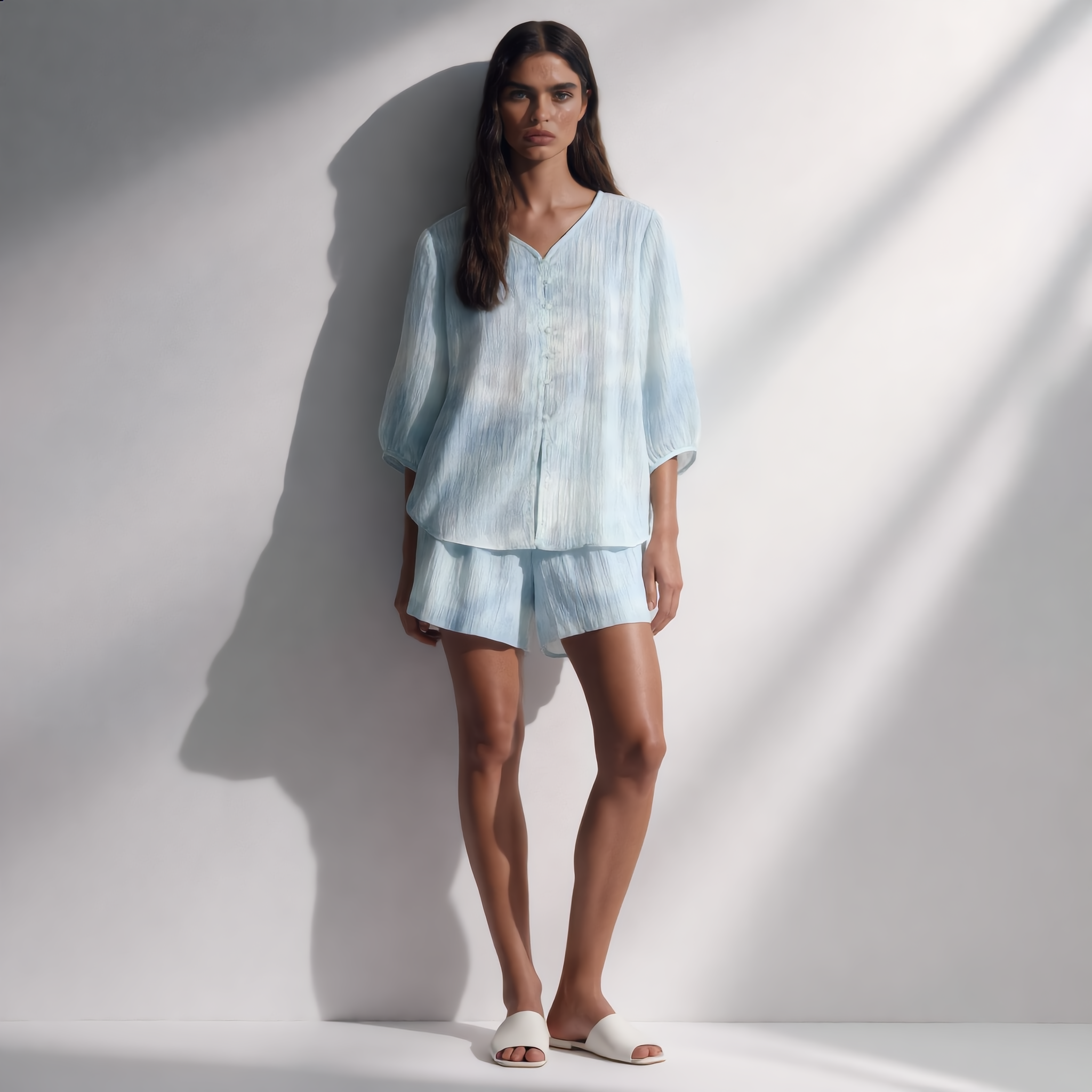 Lantern Sleeve Two-Piece Set