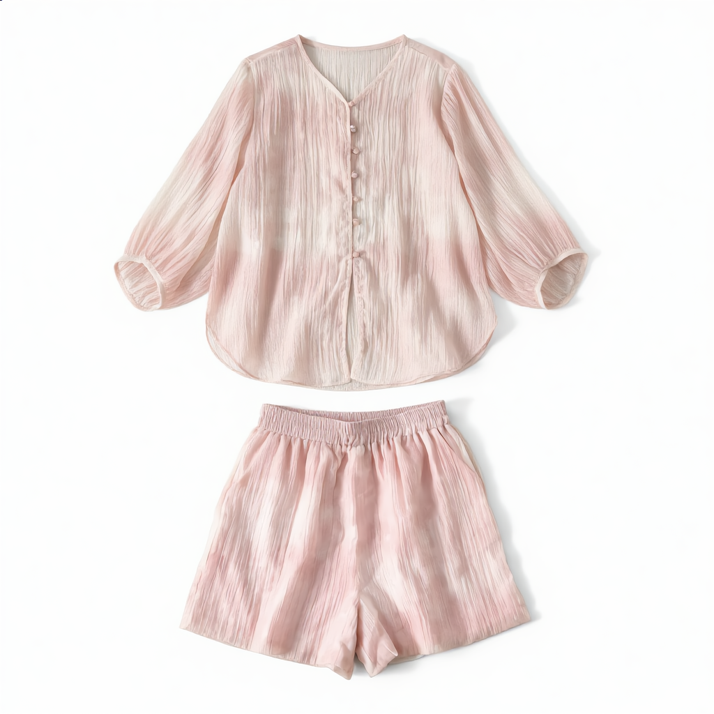 Lantern Sleeve Two-Piece Set