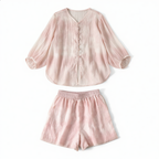 Lantern Sleeve Two-Piece Set