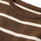 Striped Round Neck Cotton T-Shirt