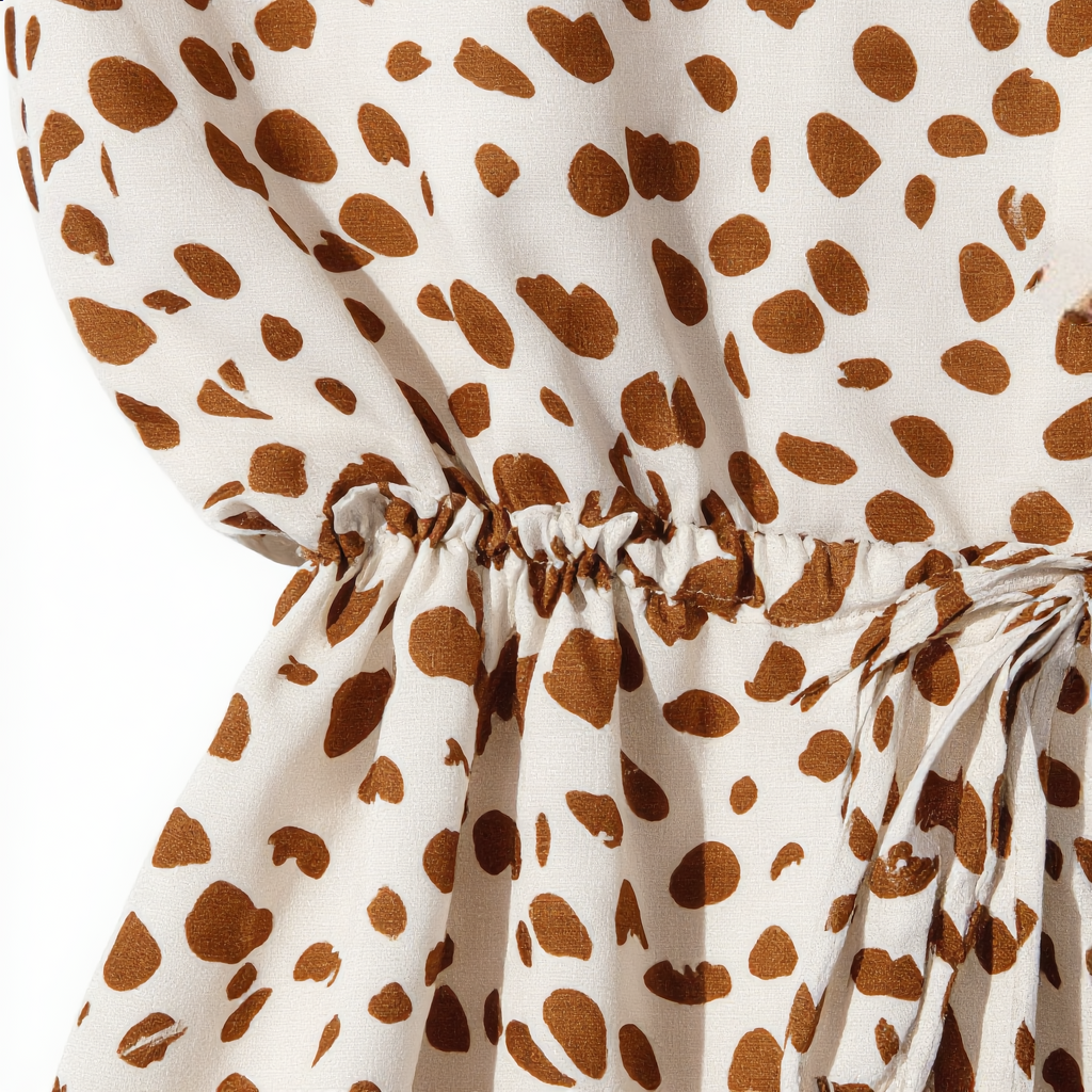 Printed Belted Shirt Dress