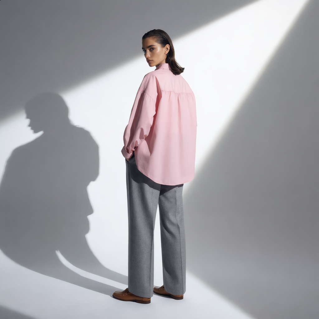 Shirt Cotton Oversize Classic Collar