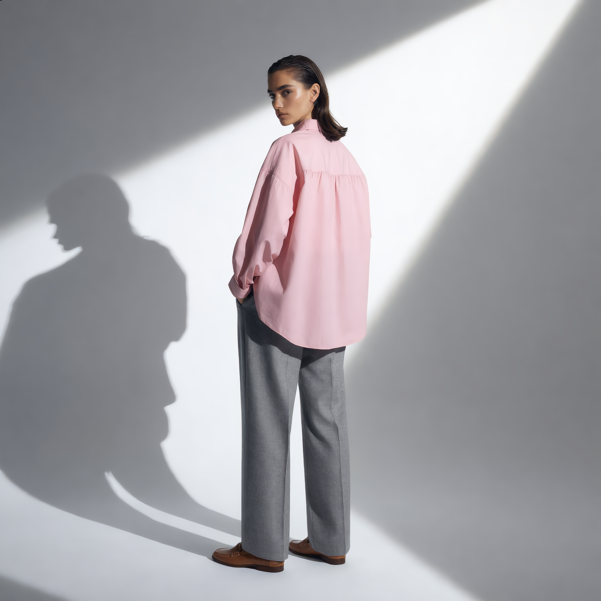 Shirt Cotton Oversize Classic Collar