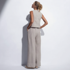 Cotton Vest Trousers Set Elasticated Waist