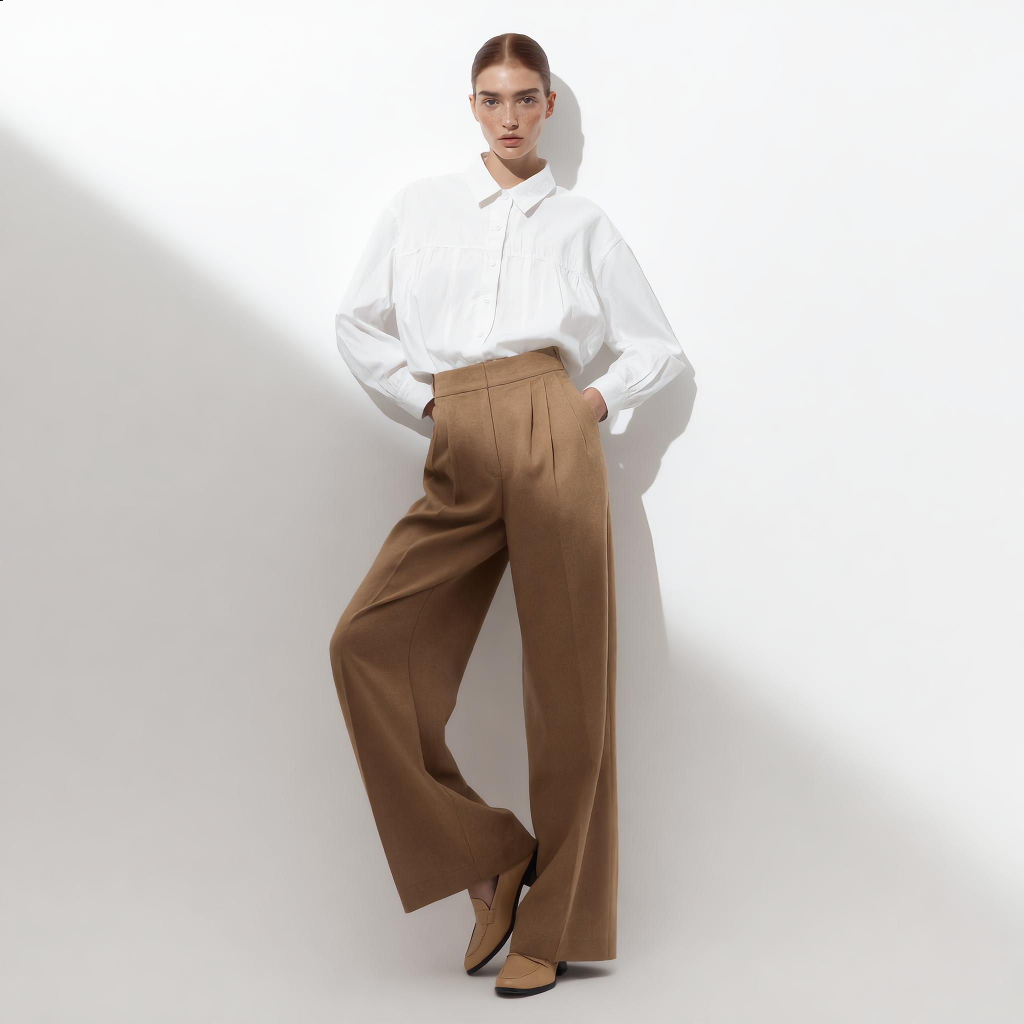Shirt Cotton Oversize Classic Collar