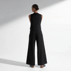 Cotton Vest Trousers Set Elasticated Waist