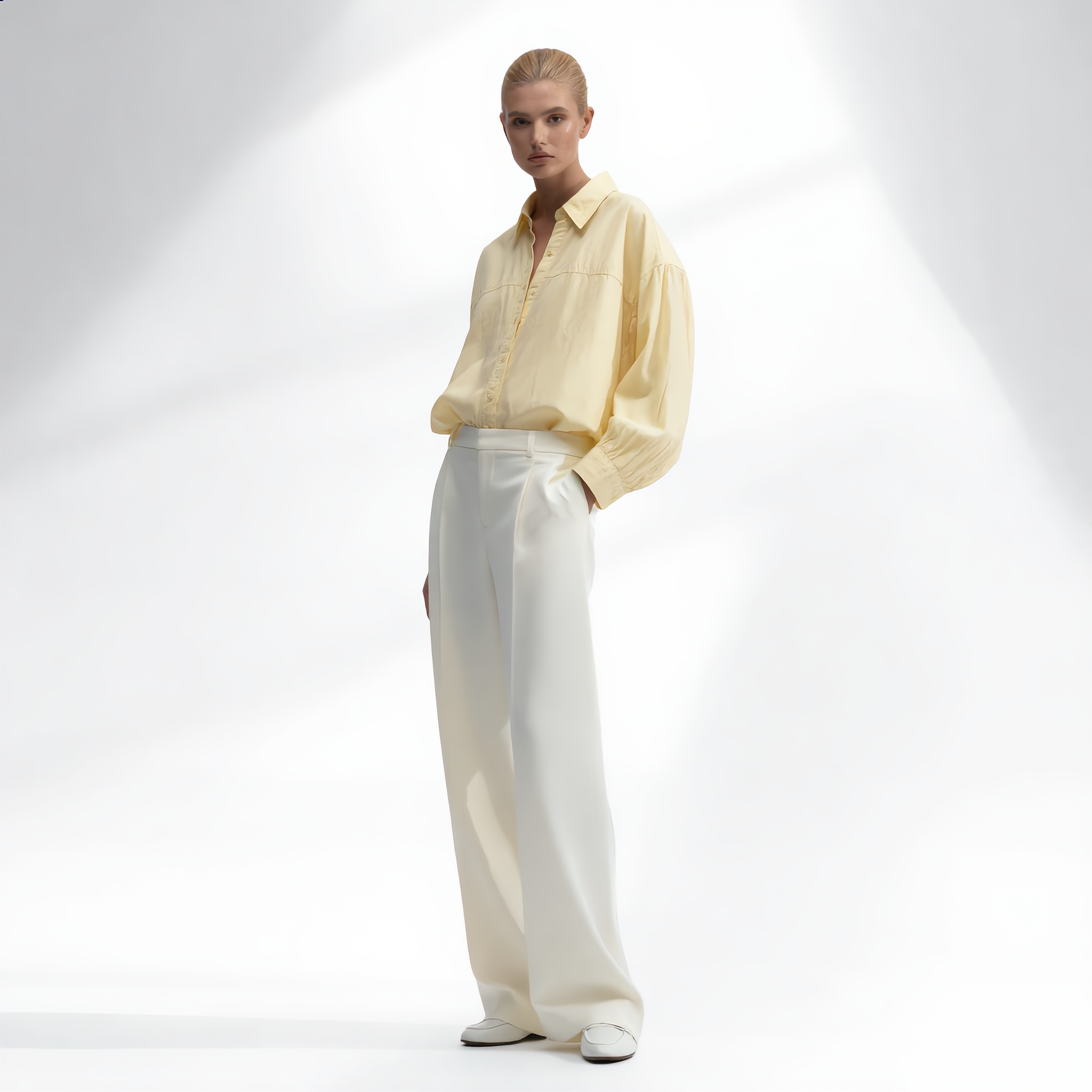 Shirt Cotton Oversize Classic Collar