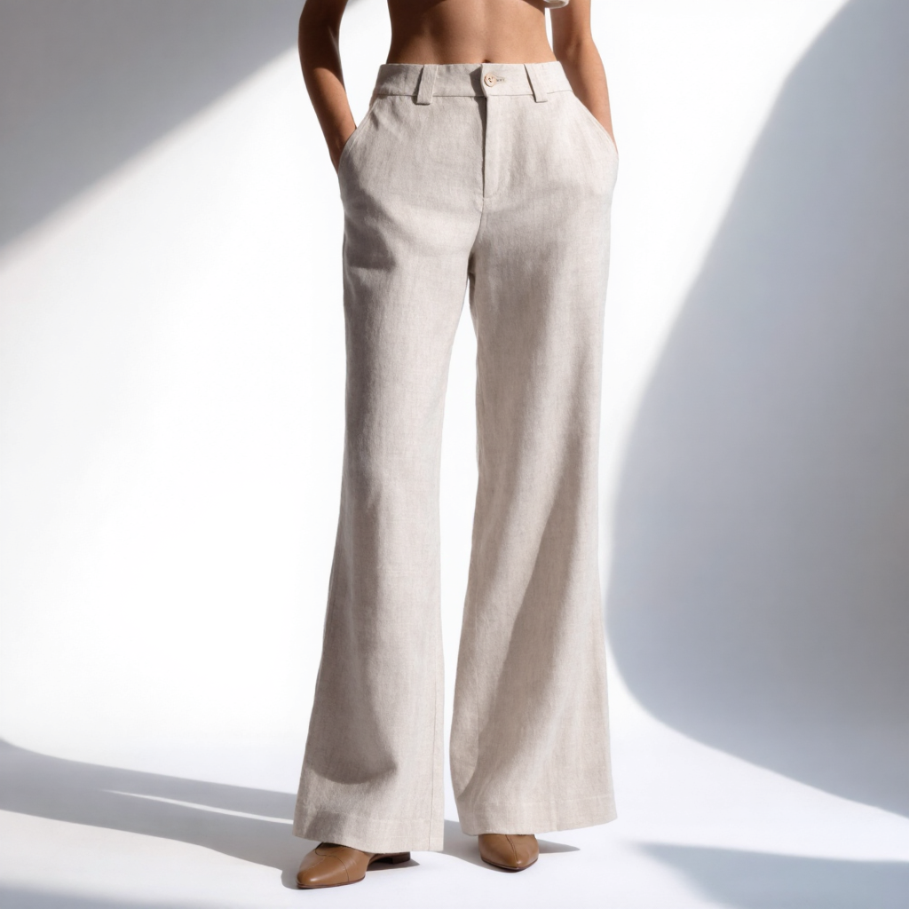 High Waist Wide Leg Trouser