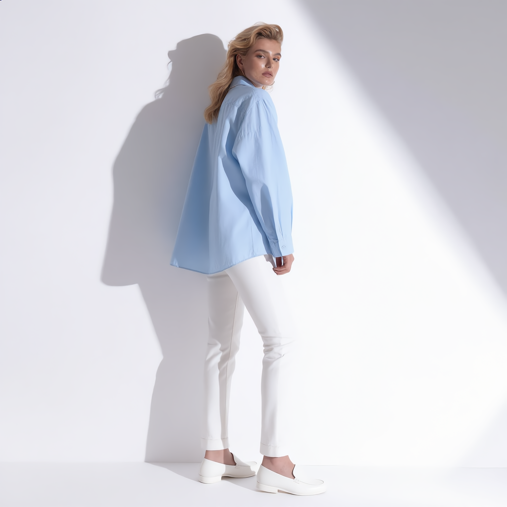 Shirt Cotton Oversize Classic Collar