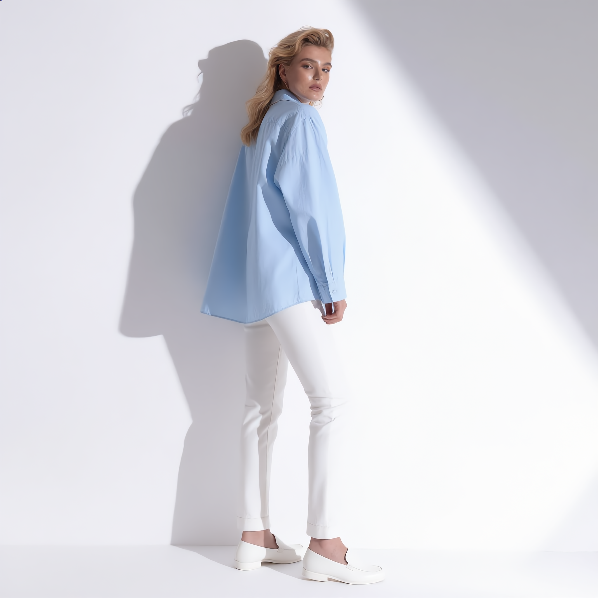Shirt Cotton Oversize Classic Collar