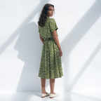 Printed Belted Shirt Dress
