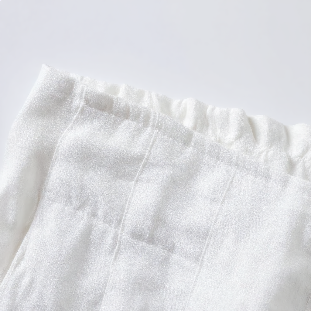 Linen Short High Waist Pleated