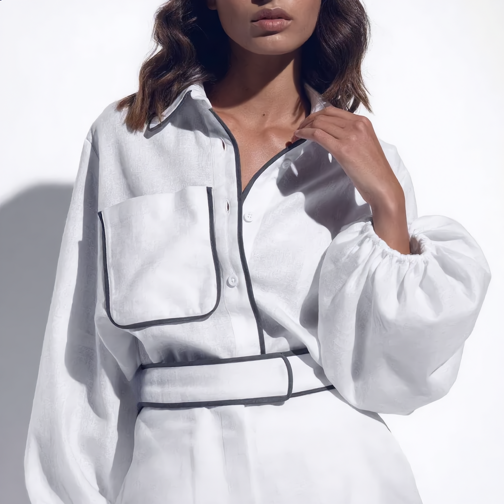 Relaxed Cotton Shirt & Shorts Set