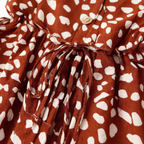 Printed Belted Shirt Dress