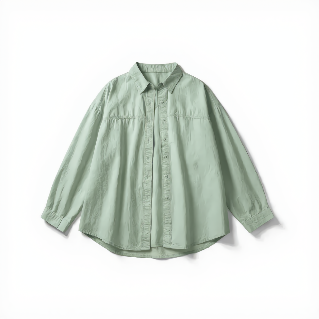 Shirt Cotton Oversize Classic Collar