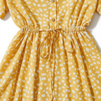 Printed Belted Shirt Dress