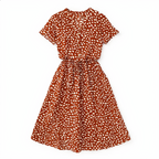 Printed Belted Shirt Dress