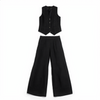 Cotton Vest Trousers Set Elasticated Waist