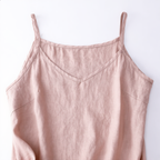 Linen Cotton Tank V-Neck