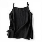 Linen Cotton Tank V-Neck