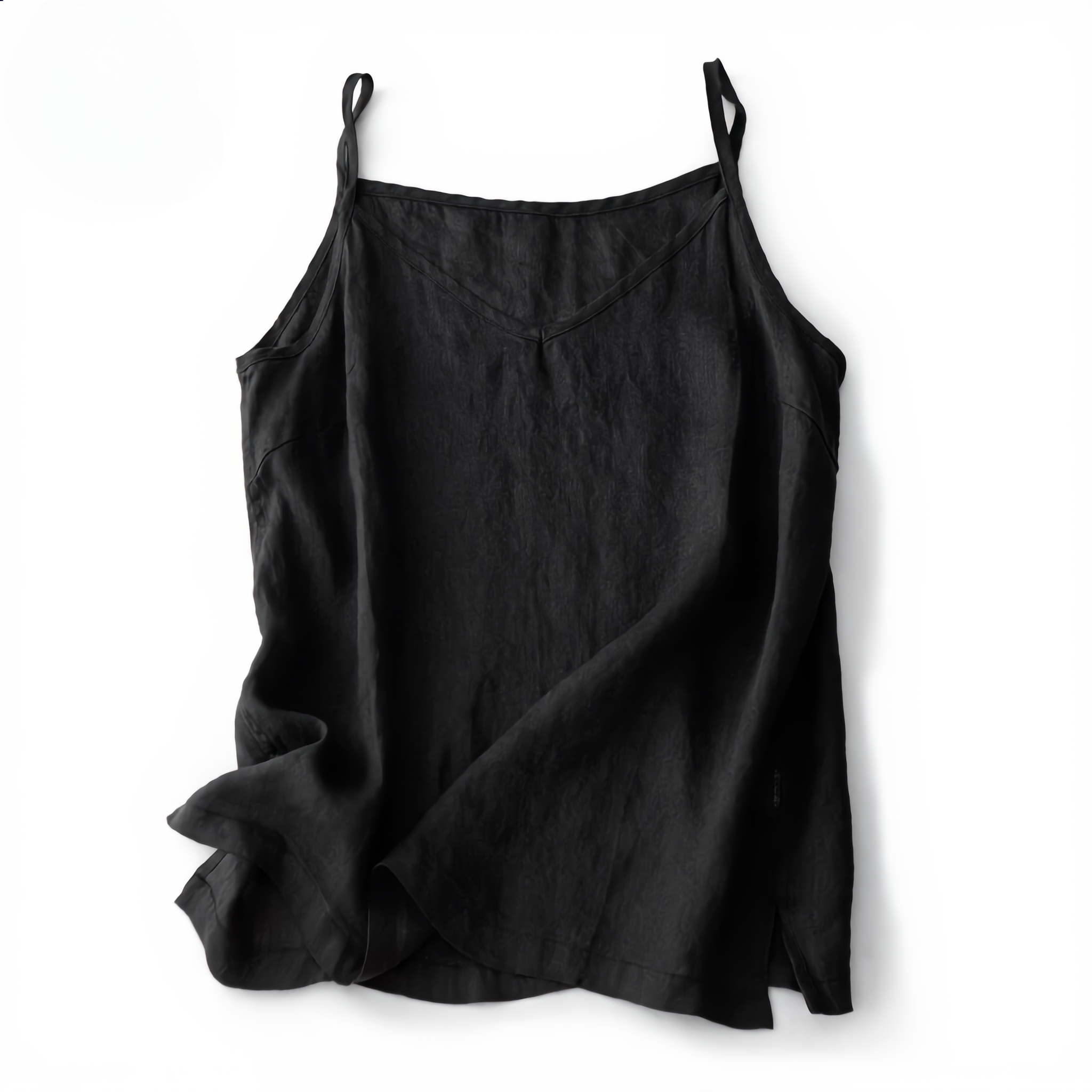 Linen Cotton Tank V-Neck