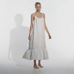 Sleeveless Long Cotton Dress