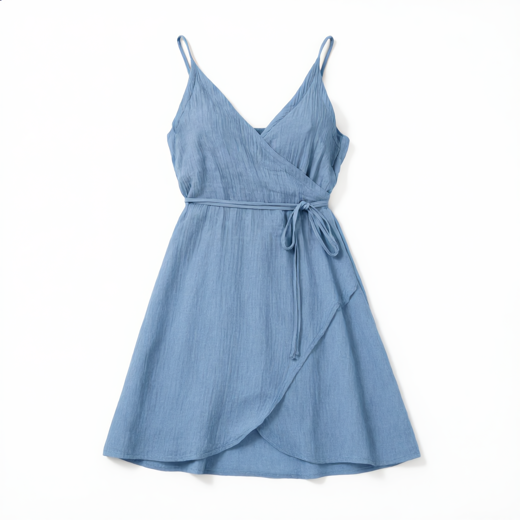 Wrap Dress Spaghetti Strap & V-Neck